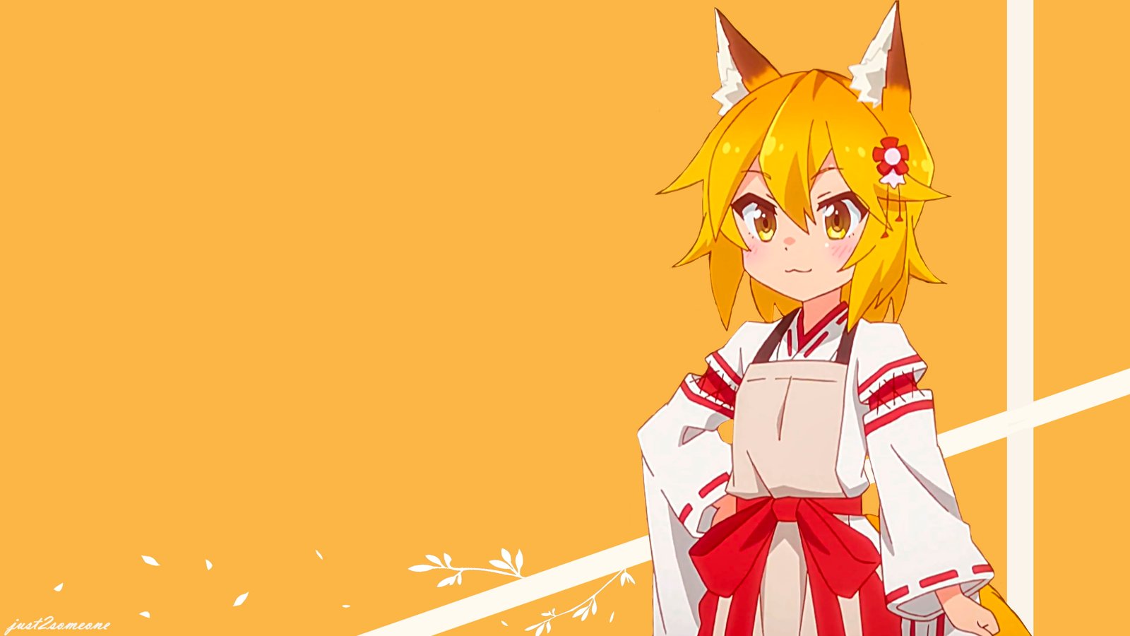 anime girls Sewayaki Kitsune no Senko san 2k 4k