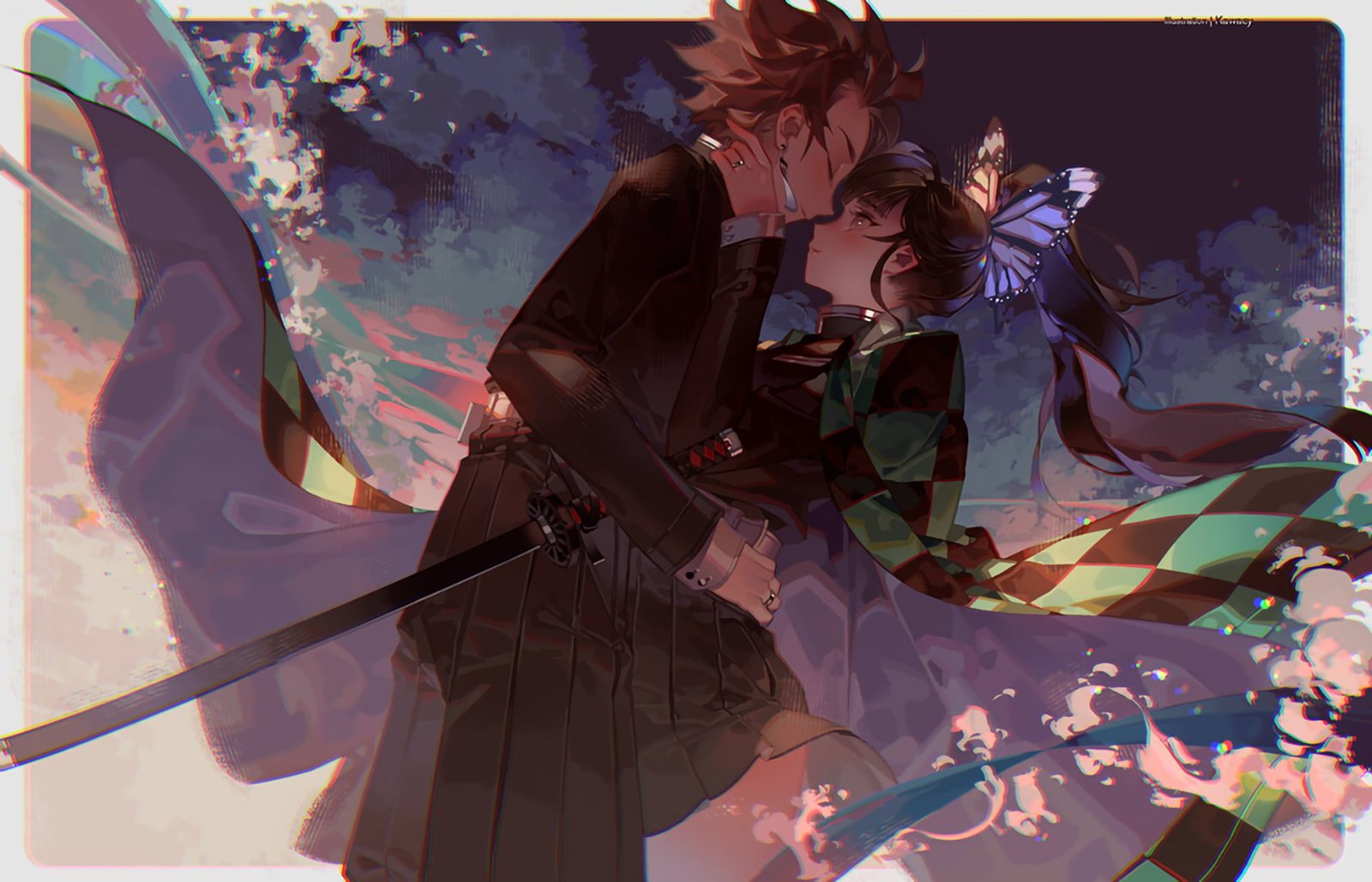 Anime Demon Slayer Kimetsu no Yaiba Kanao Tsuyuri Tanjirou Kamado 2k