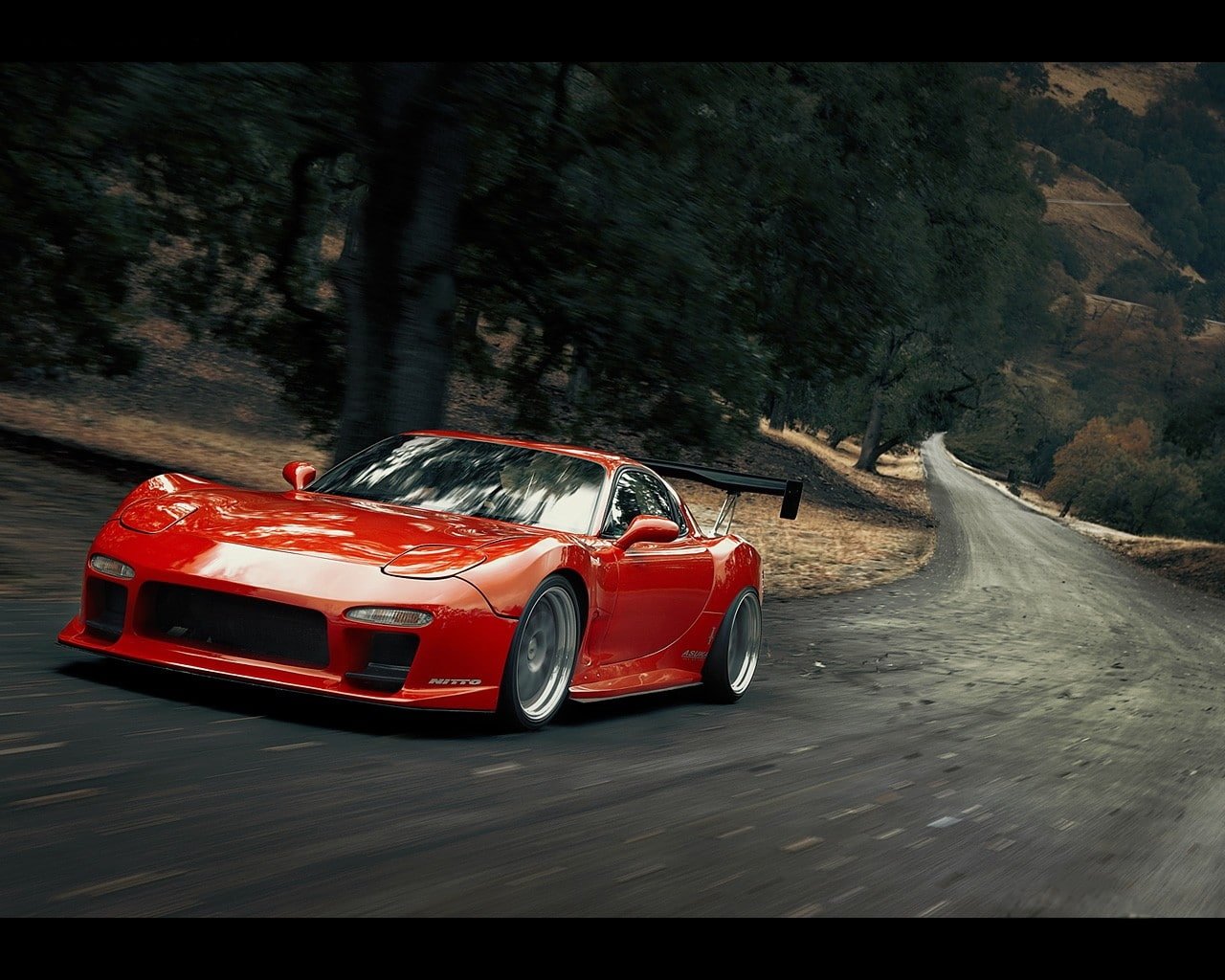 forest cars sports vehicles tuning mazda Nature Forests HD Art