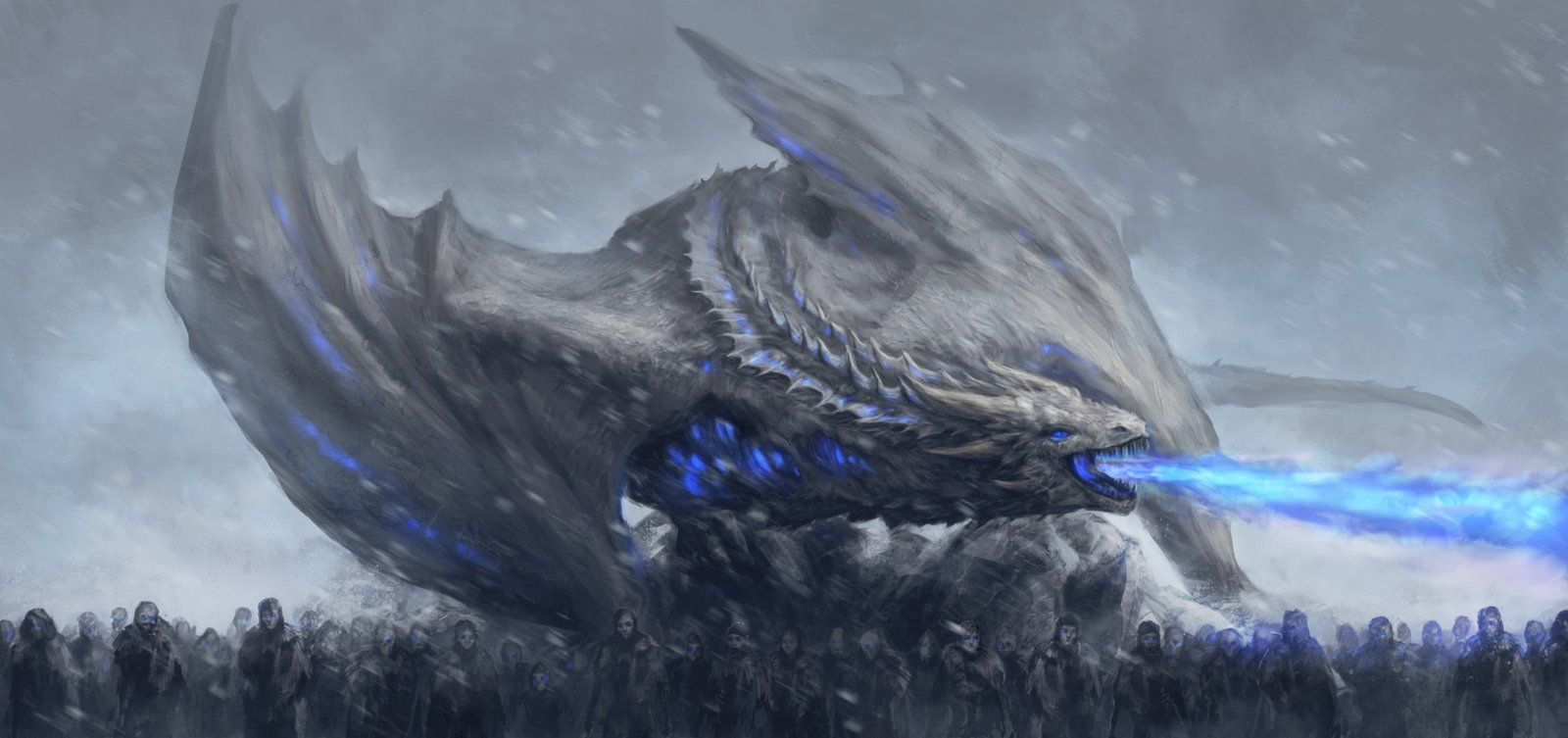 game of thrones season 8 tv shows hd white walkers dragon 2k
