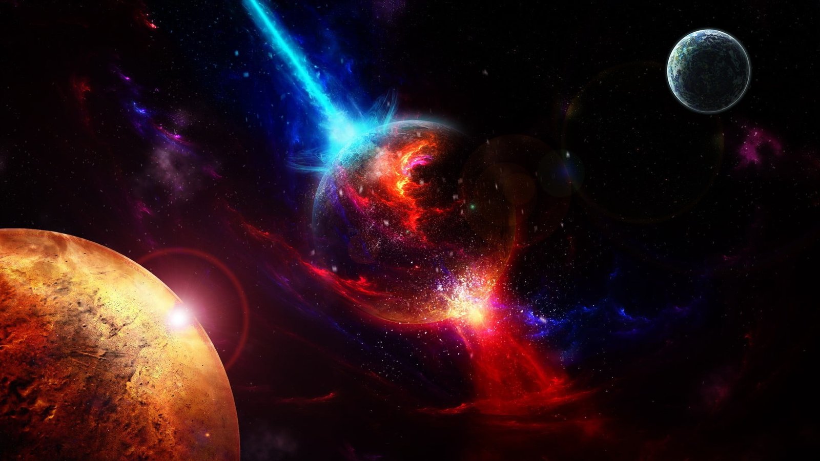planets illustration space universe art astronomy planet Space 2k