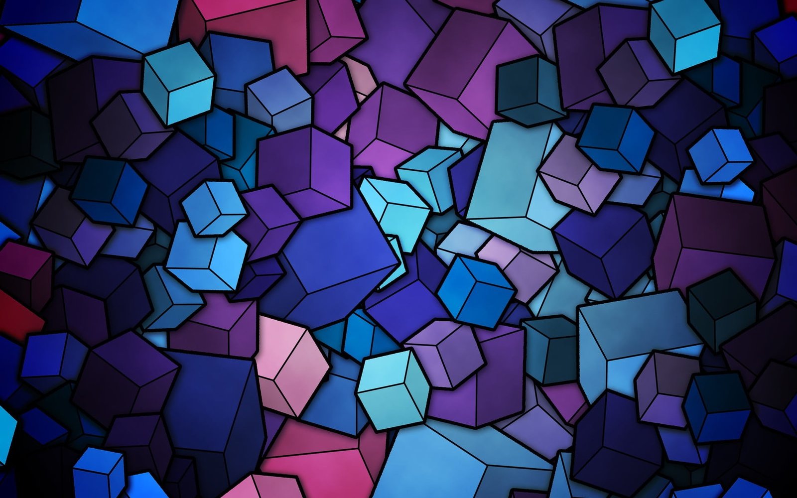 assorted color building blocks digital wallpaper abstract geometry 2k