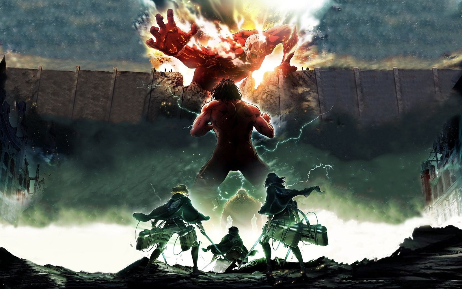 Attack on Titan anime illustration Shingeki no Kyojin Eren Jeager 2k