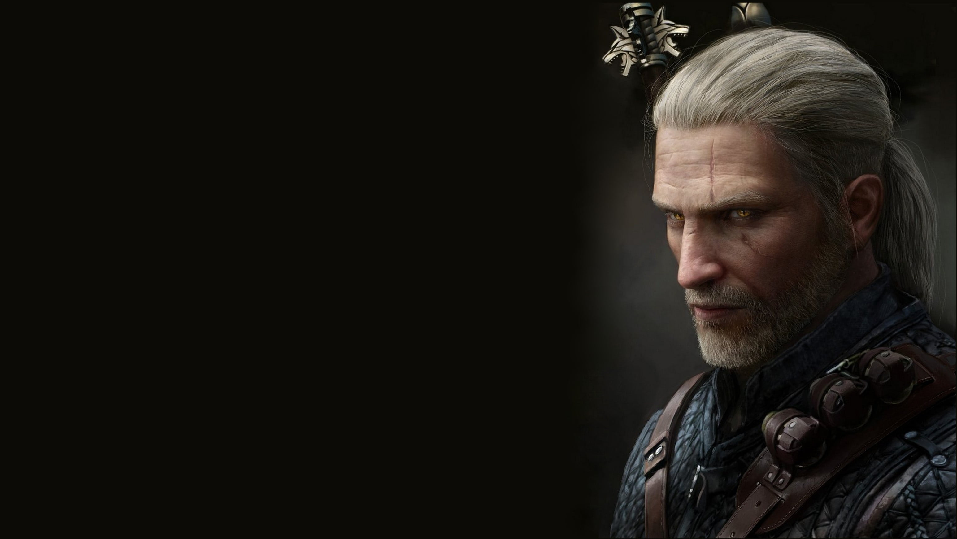 Swords Geralt of Rivia Gwynbleidd White Wolf The Witcher 3 Wild Hunt 2k