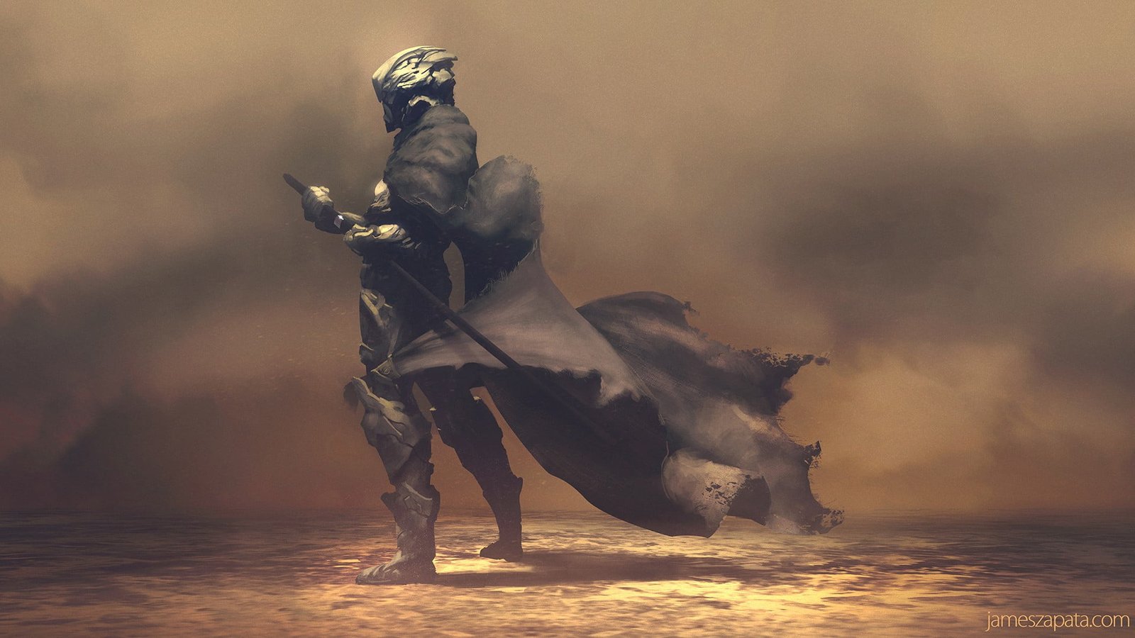 Ryu Hayabusa illustration warrior wallpaper armor artwork 2k