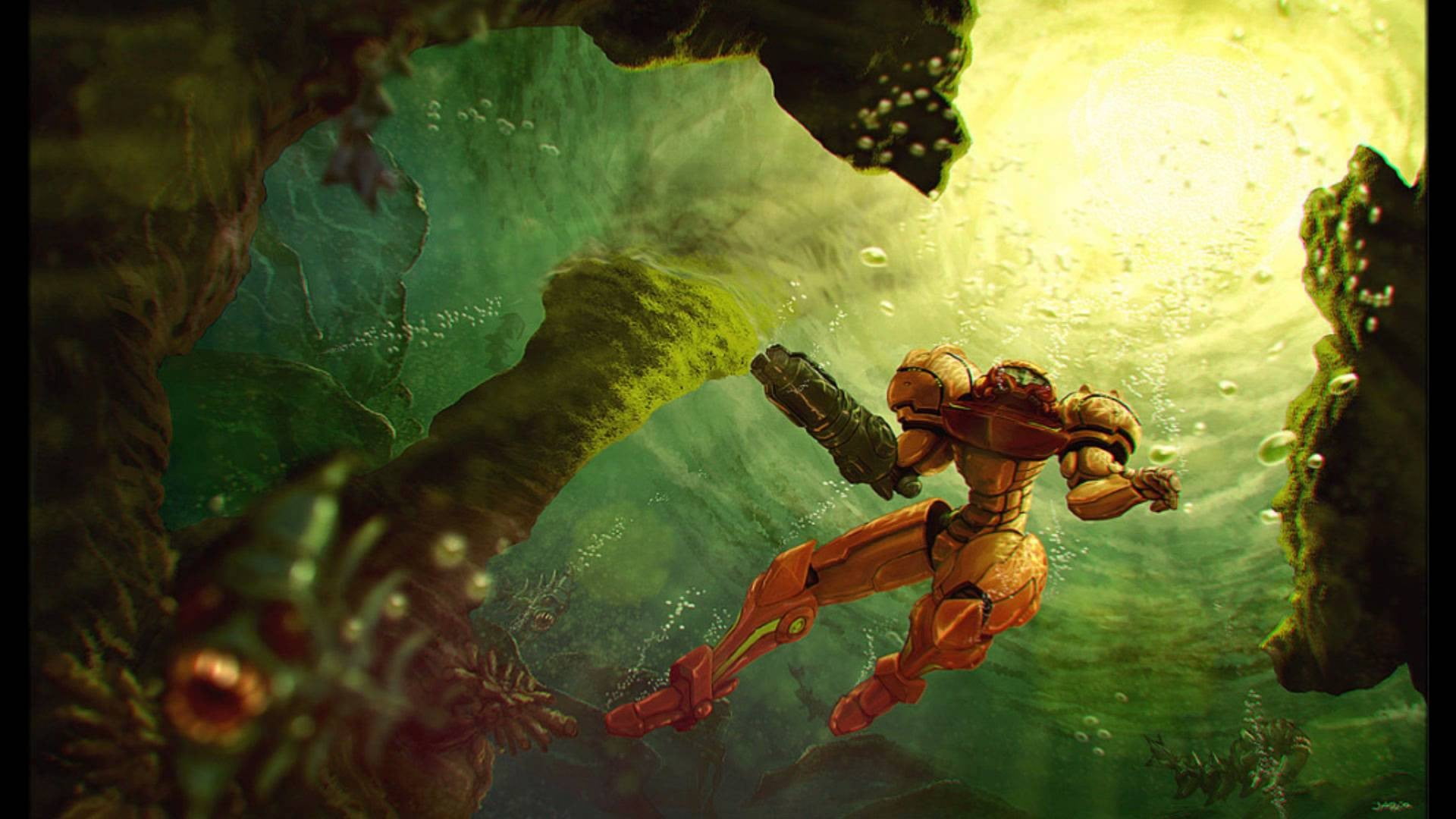 Samus Aran wallpaper Metroid Prime video games Super 2k
