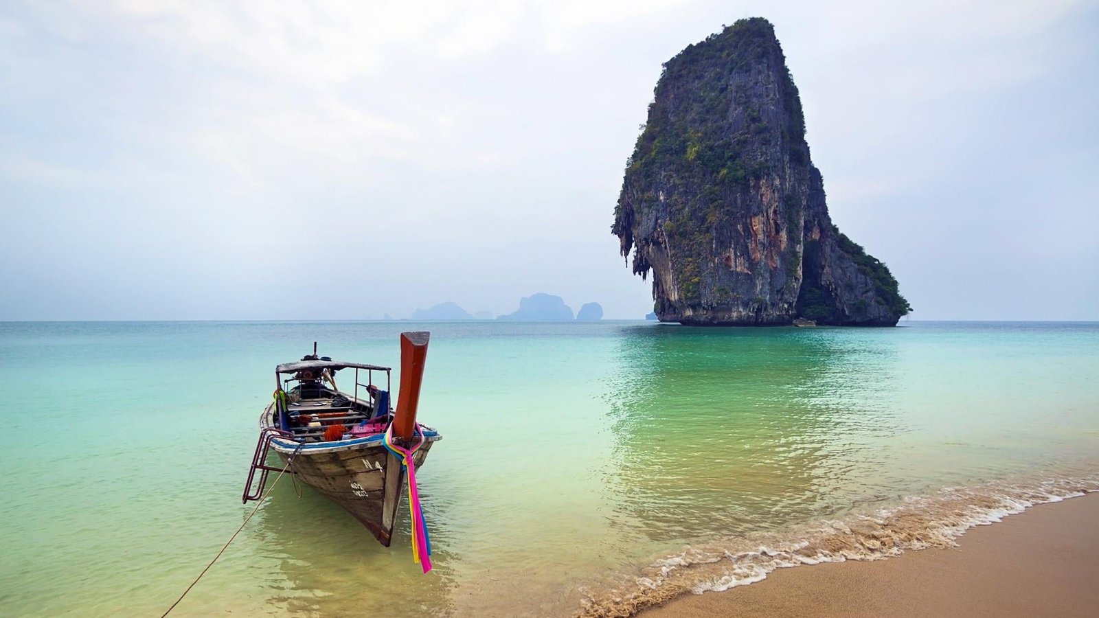 sea body of water thailand coast islet ocean beach sky 2k