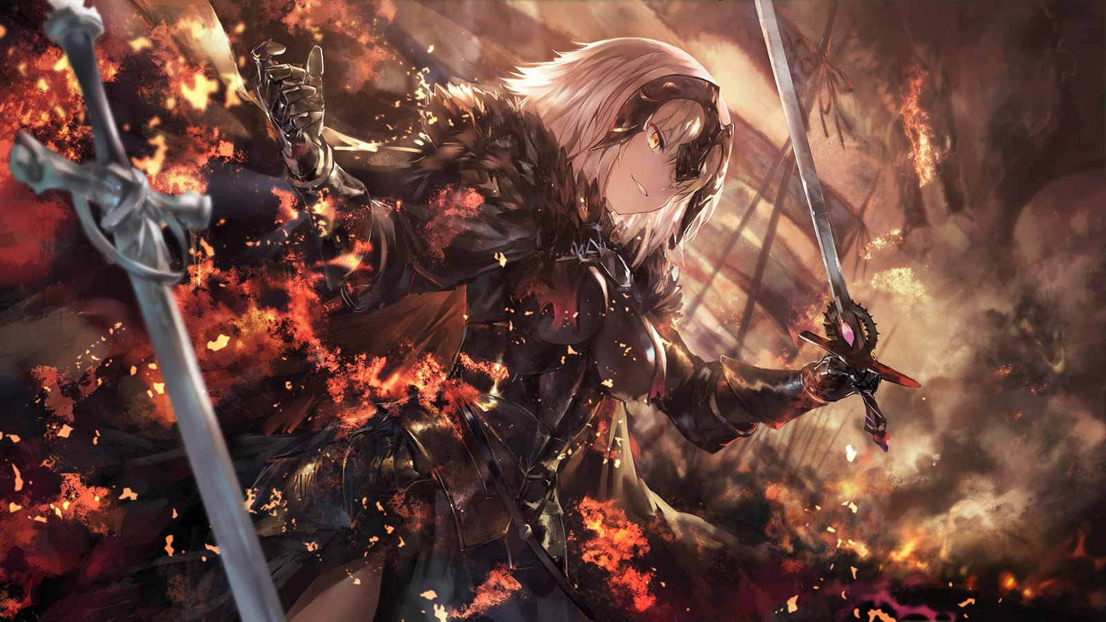 beige haired female anime character wallpaper Fate Grand Order 2k