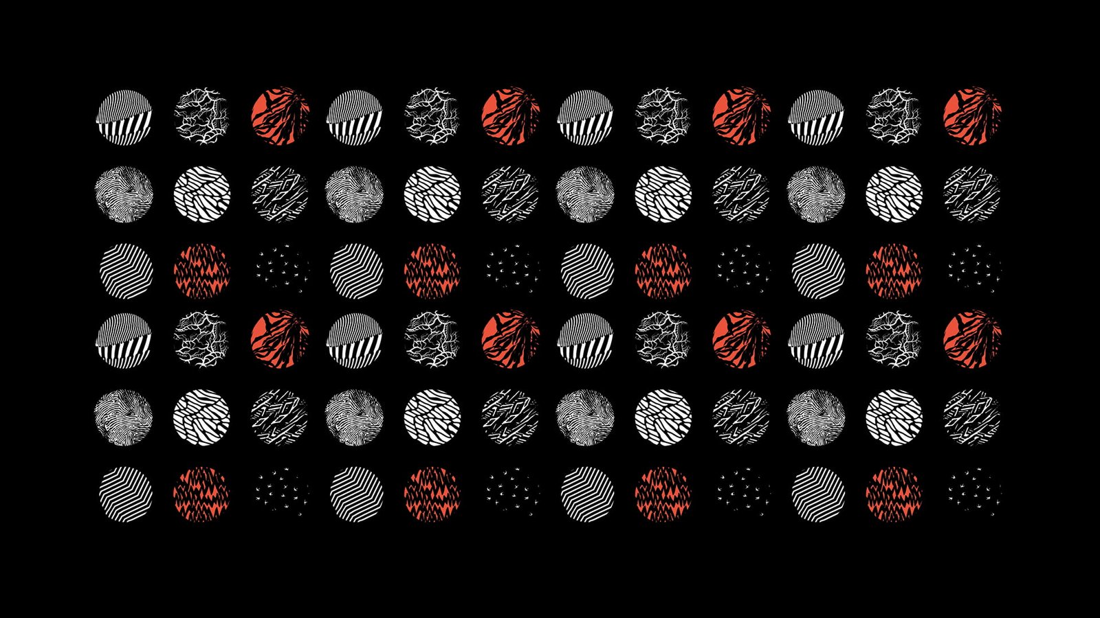 black and multicolored polka dot wallpaper artwork digital art 2k