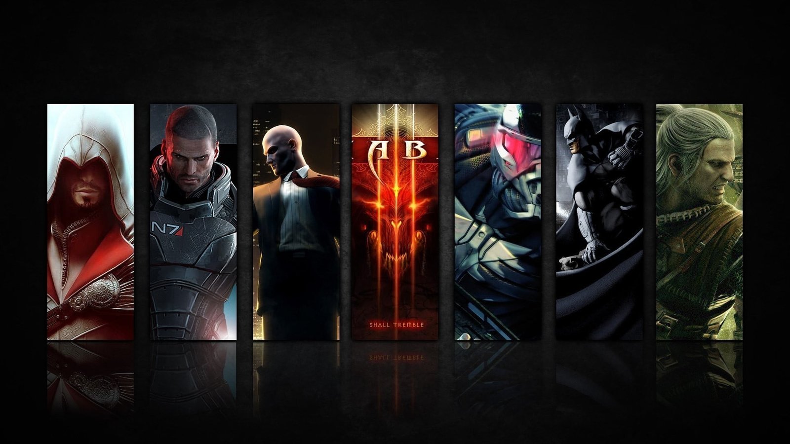 The Hitman illustration Assassin's Creed Mass Effect 3 Diablo III 2k