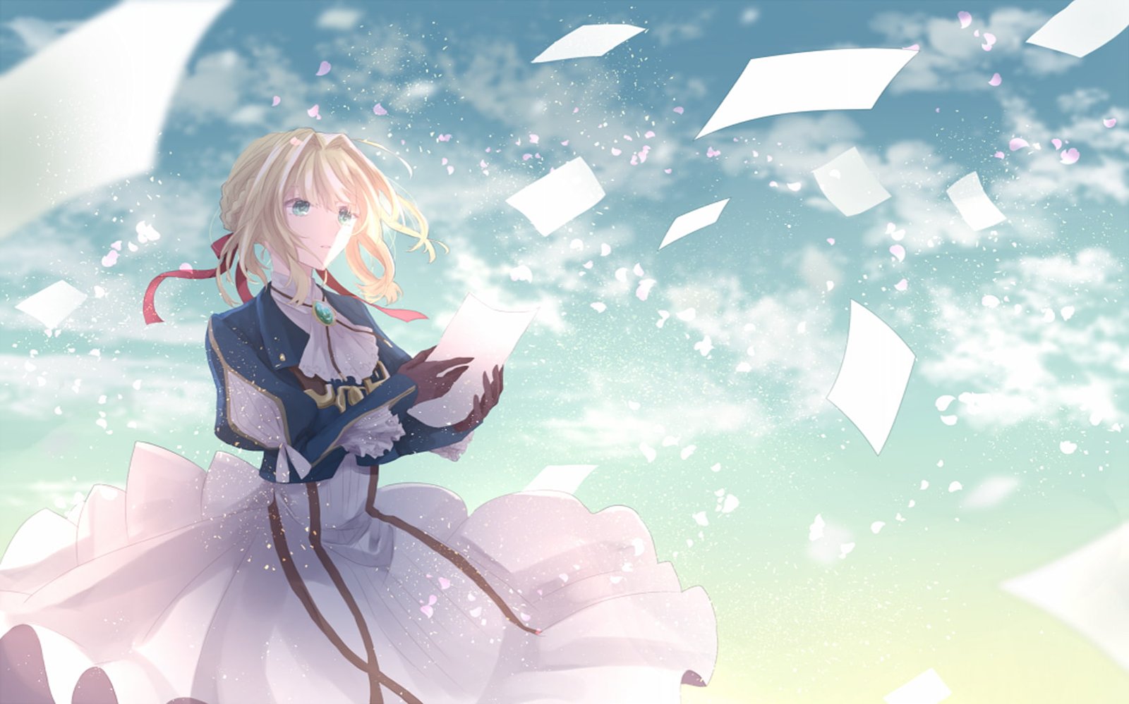 Violet Evergarden anime girls one person women young adult 2k