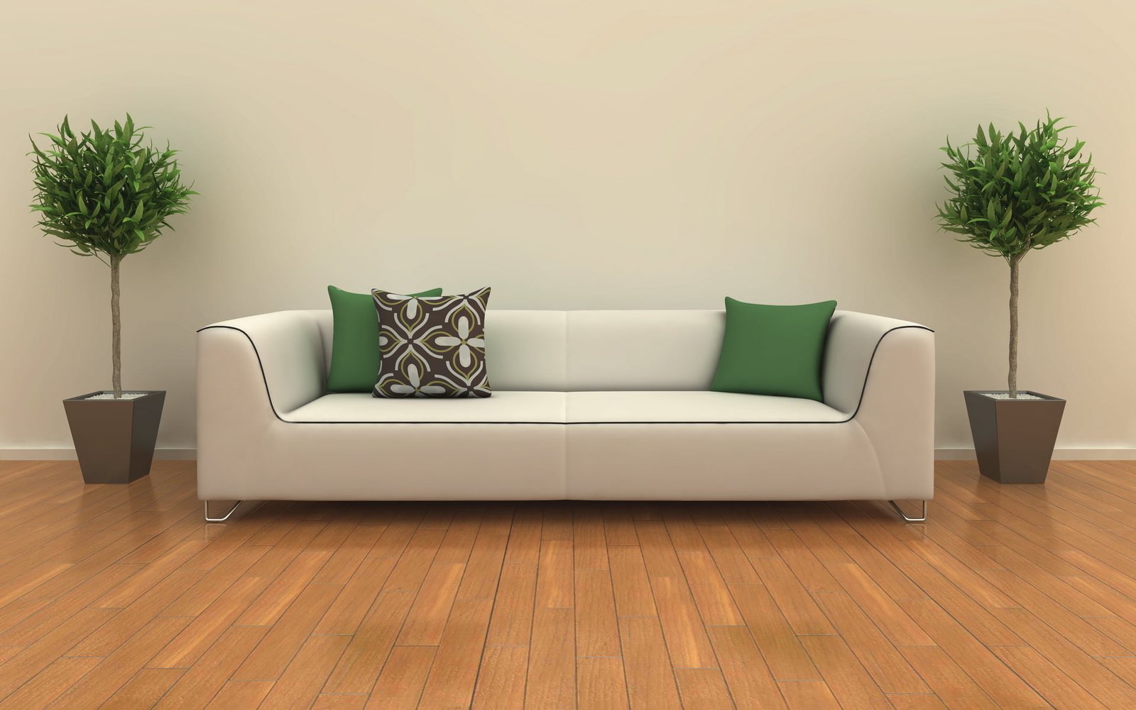 white leather 2 seat sofa and three throw pillows design room 2k