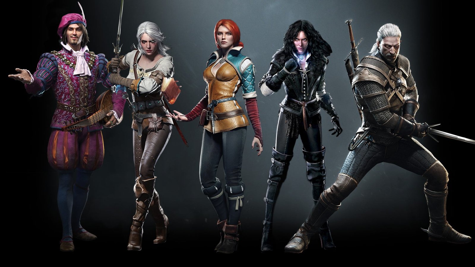 fictional character wallpaper Ciri Geralt of Rivia Yennefer Vengerberg 2k