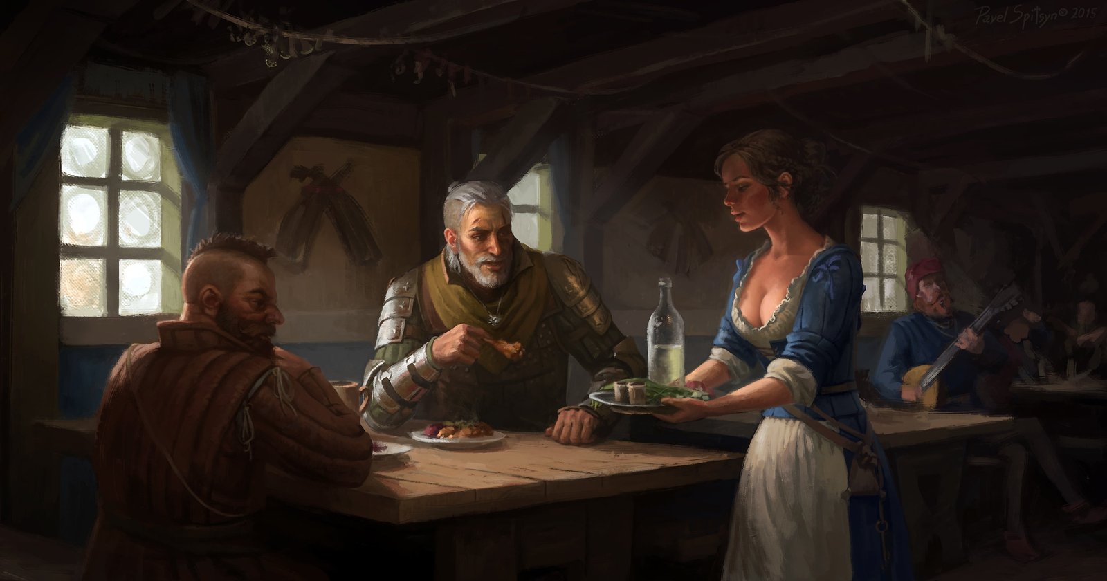 Geralt of Rivia The Witcher 3 Wild Hunt Zoltan Chivay video games 2k