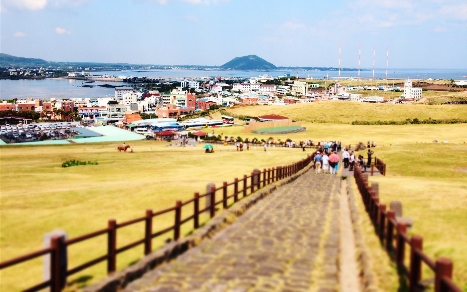 Korea Jeju Island travel scenery Wallpaper 11 water sea architecture 2k