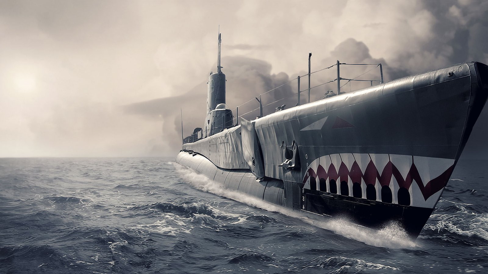 military ship submarine submersible vessel warship vehicle 2k