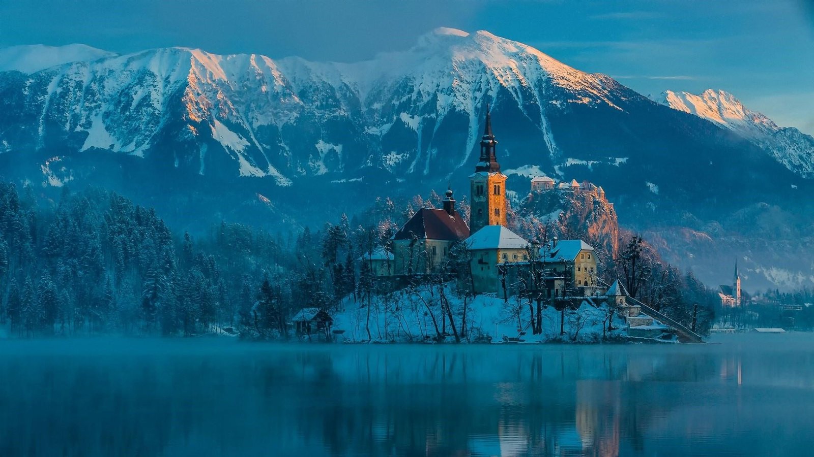 phenomenon bled island europe slovenia lake castle 2k