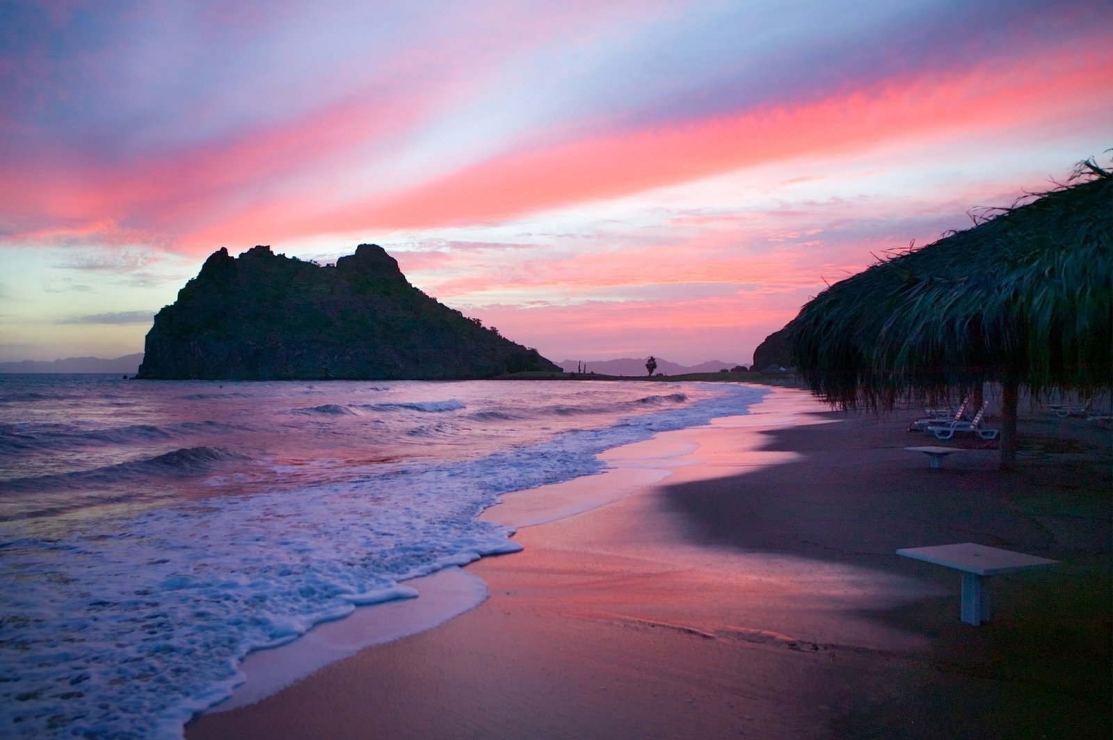 sunset high resolution desktop backgrounds sea water beach 2k