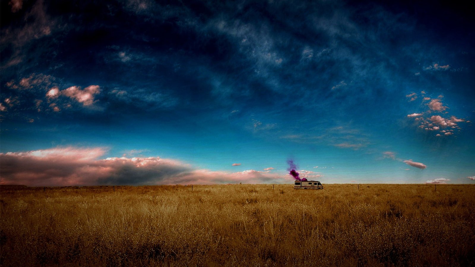 wheat field Walter White Breaking Bad desert AMC sky RV 2k