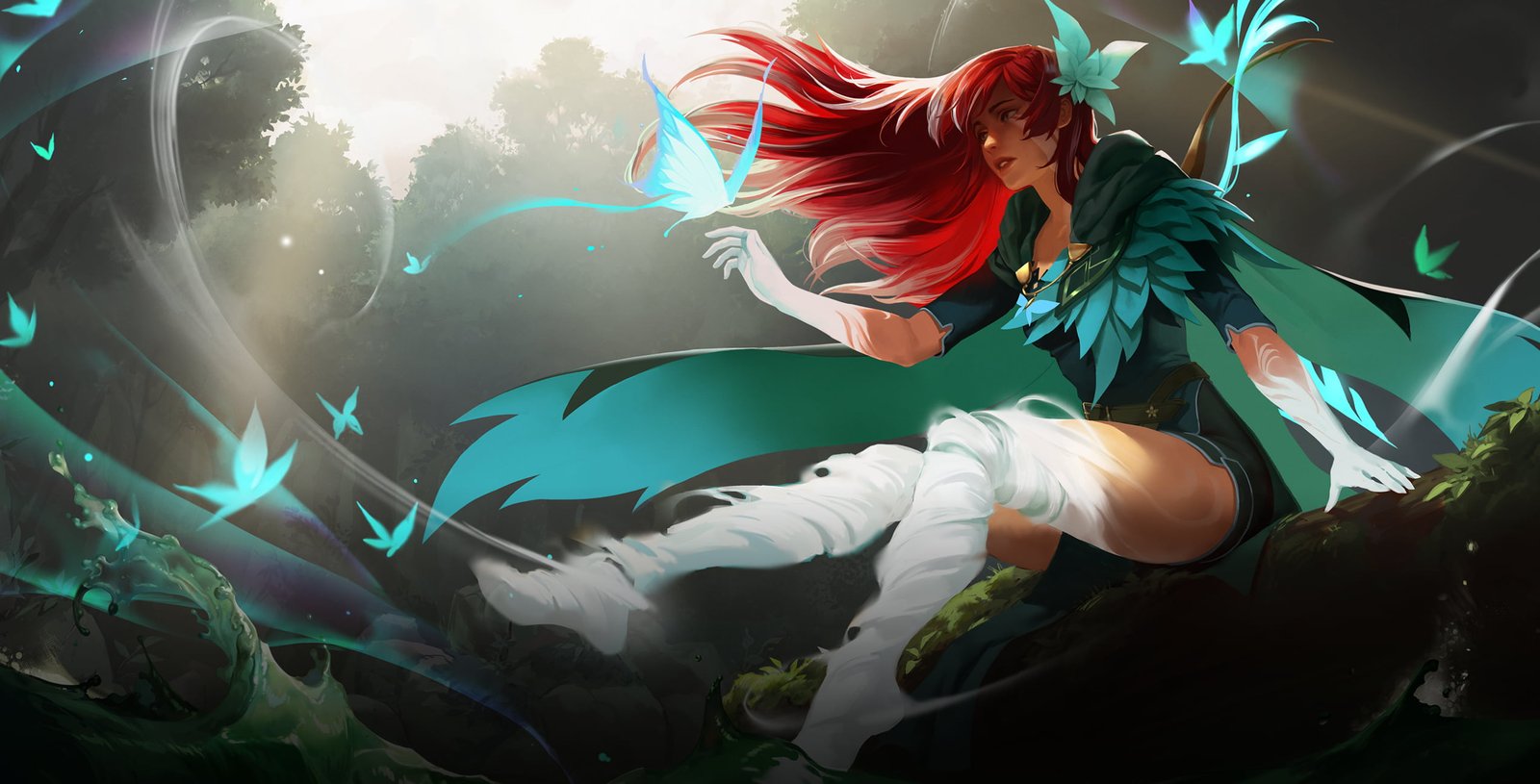 Windranger Dota 2 video game art anime fantasy 2k
