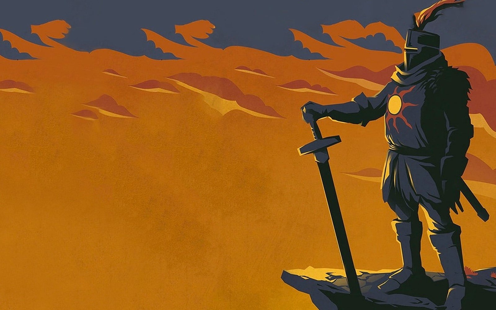 knight digital wallpaper Dark Souls Solaire of Astora 2k