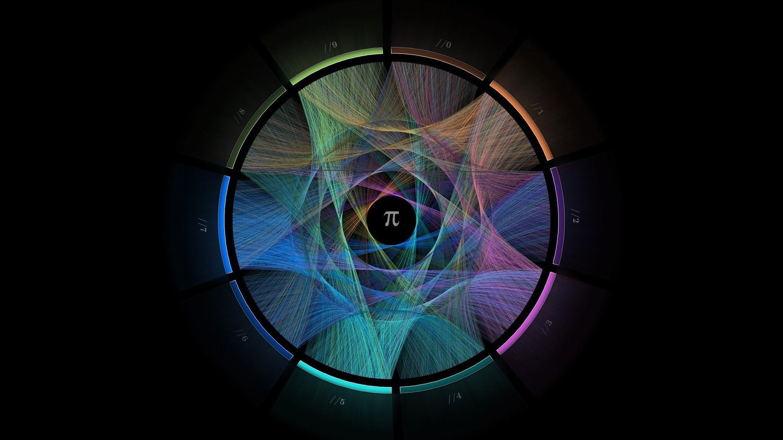 Misc Math Mathematics Pi illuminated indoors technology 2k