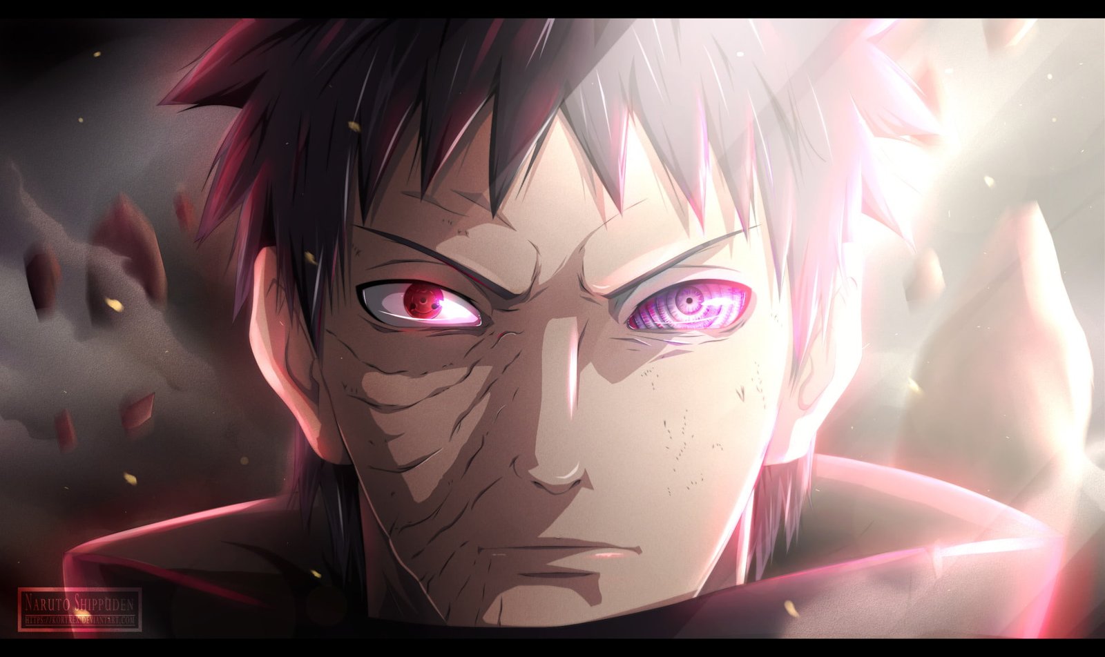 Naruto character wallpaper Anime Black Hair Boy Obito Uchiha 2k
