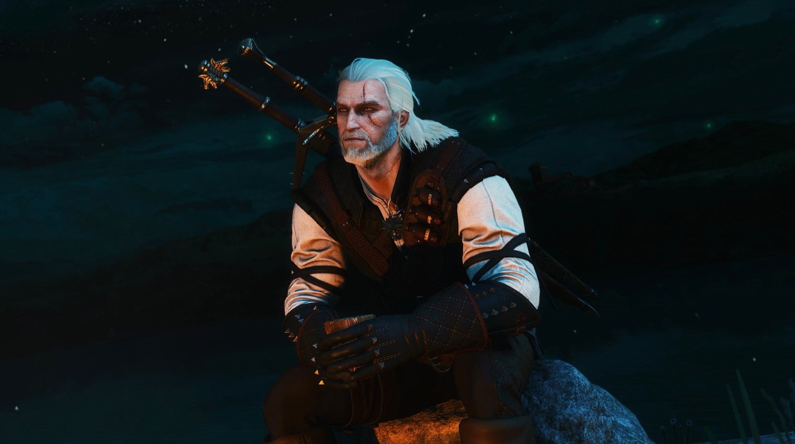 night Geralt CD Projekt RED The Witcher 3 Wild Hunt 2k