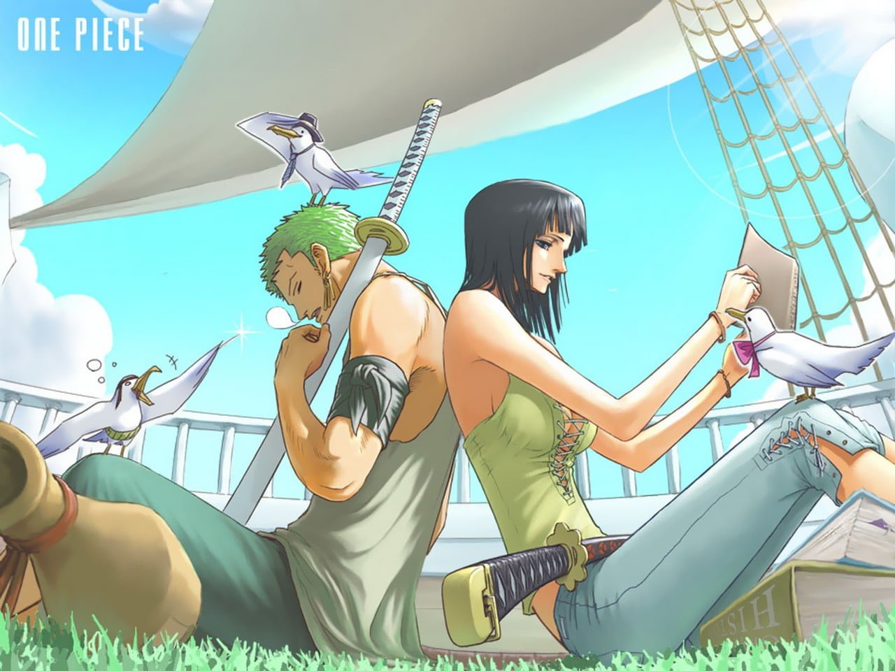 One Piece Zoro wallpaper Nico Robin Roronoa anime real people