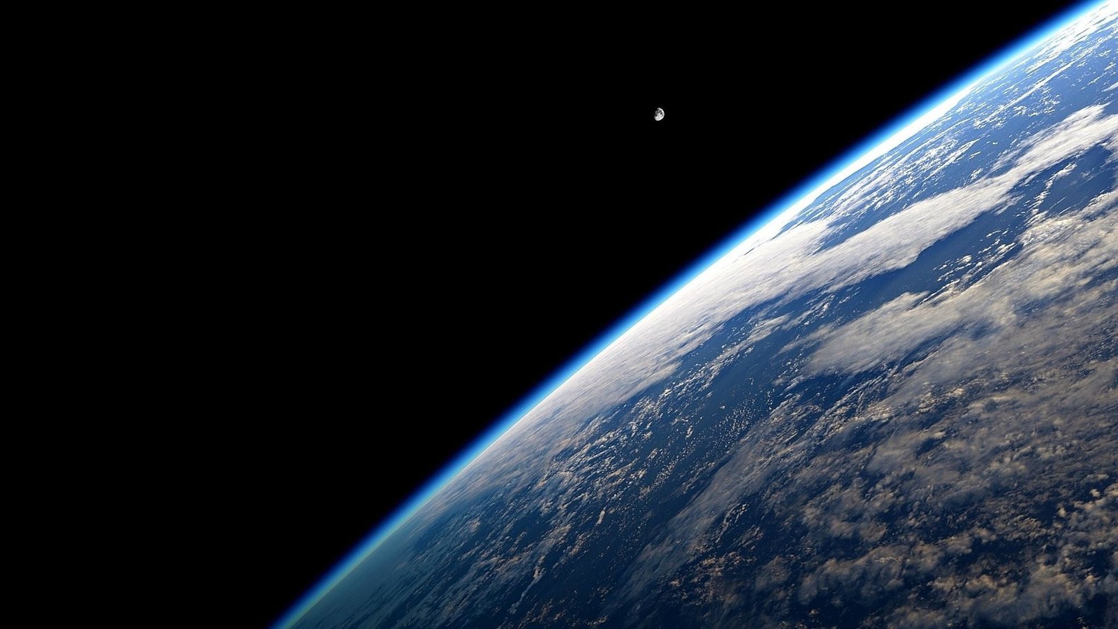 planet earth space Solar System clouds art satellite view 2k