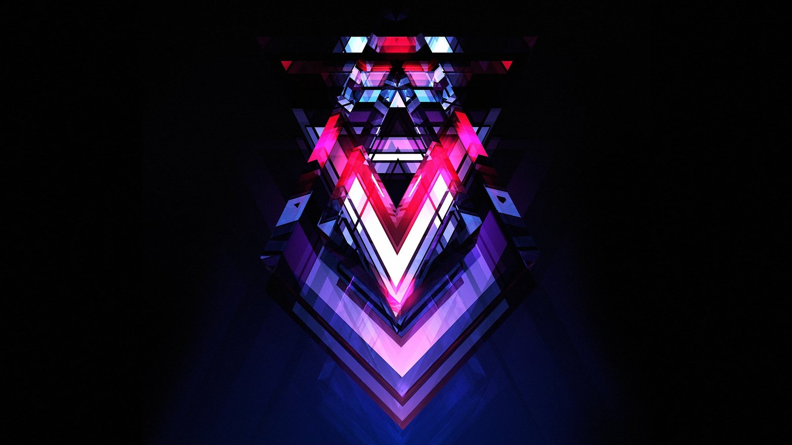red purple and black abstract digital wallpaper Justin Maller 2k