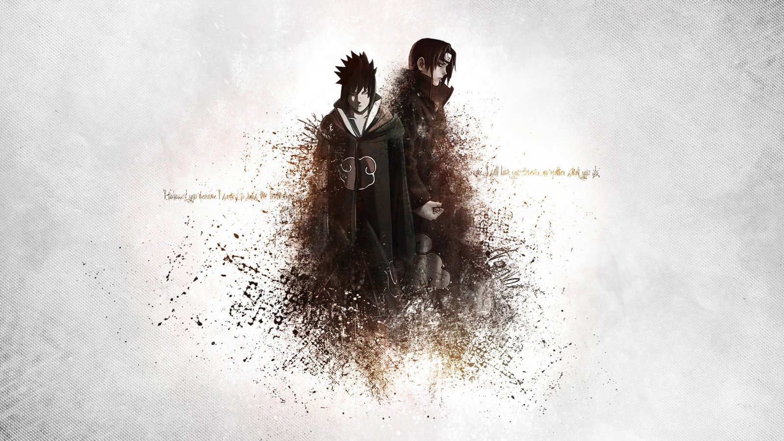 Akatsuki Sasuke and Itachi digital wallpaper Uchiha 2k