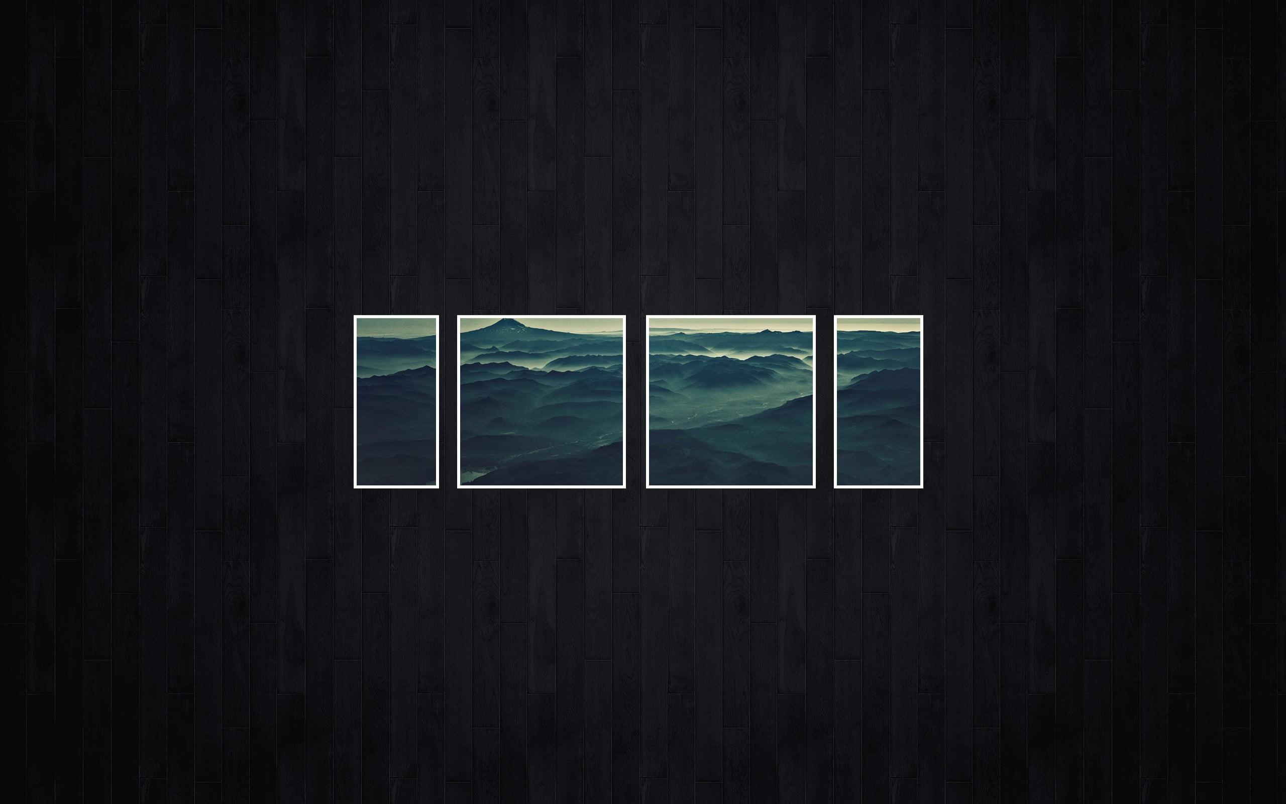 body of water 4 panel wall decor minimalism collage nature 2k