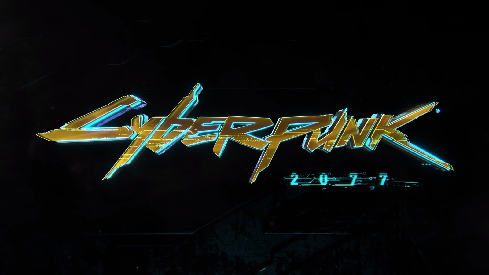 Cyberpunk typography video games neon illuminated 2k 4k
