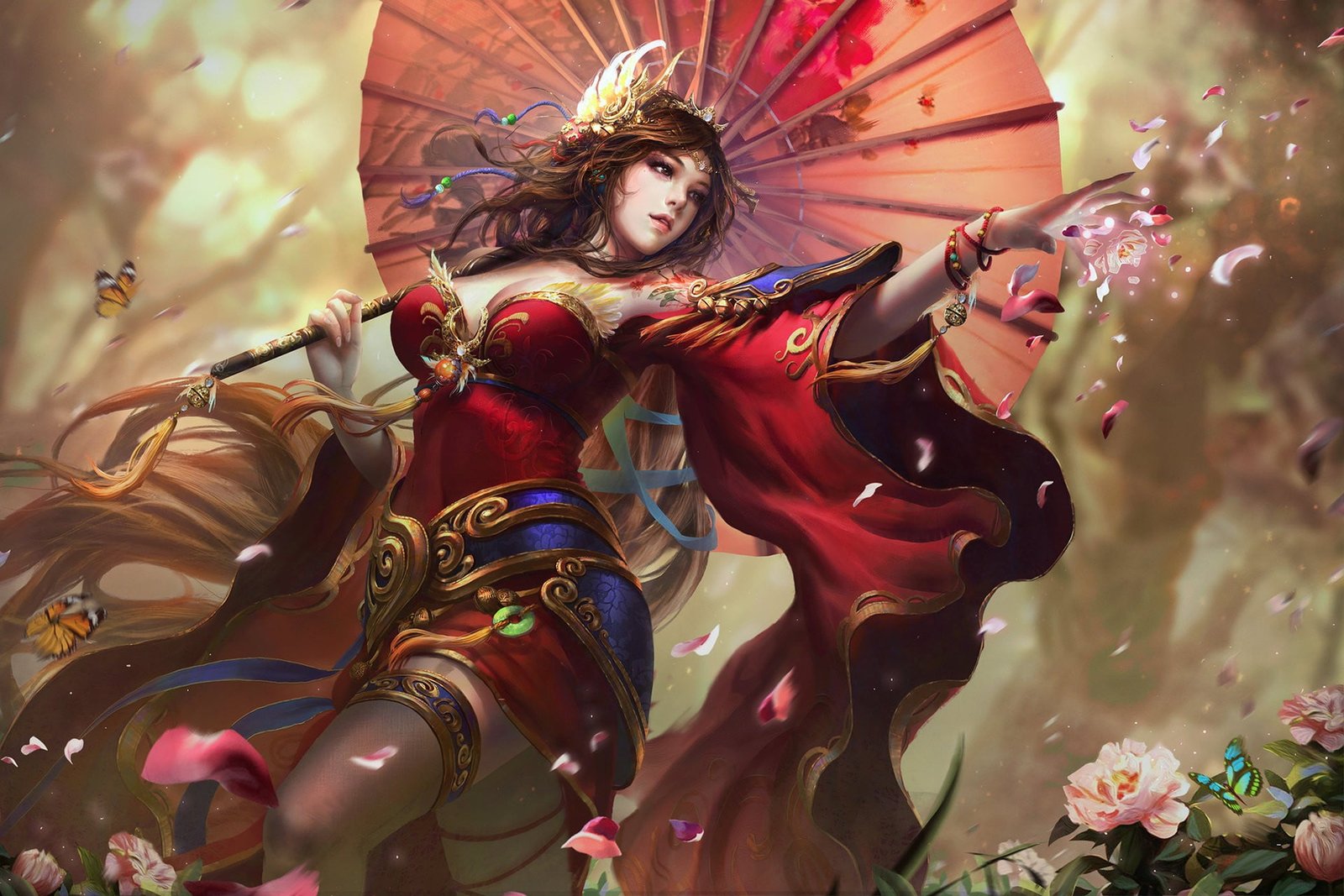 female Mobile Legends character illustration fantasy art digital 2k
