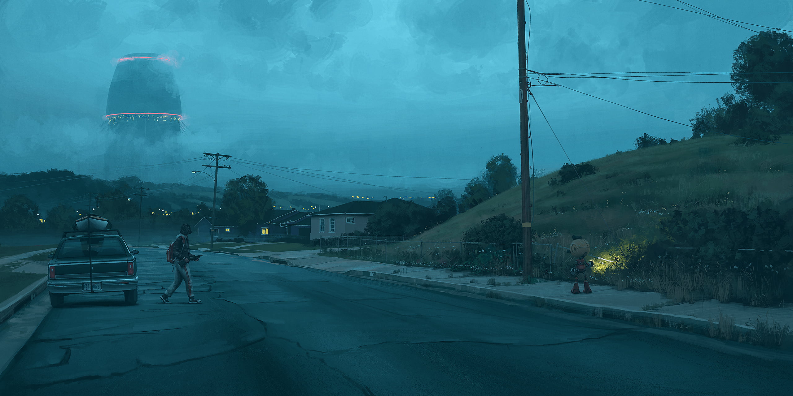 game application screengrab n digital art Simon St lenhag 2k