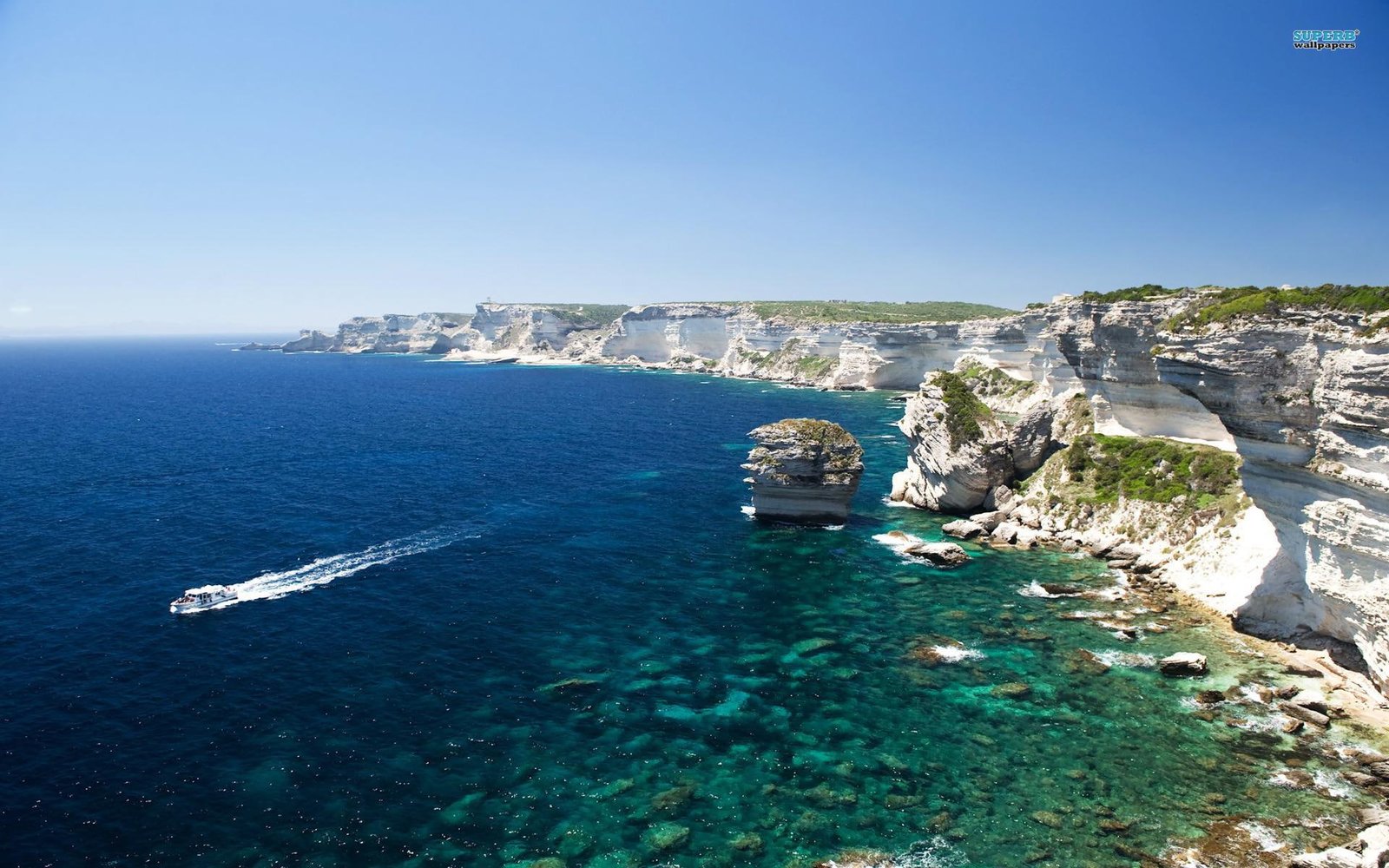 Gorgeous View Of Corsica landscape beach ocean boat nature and landscapes 2k
