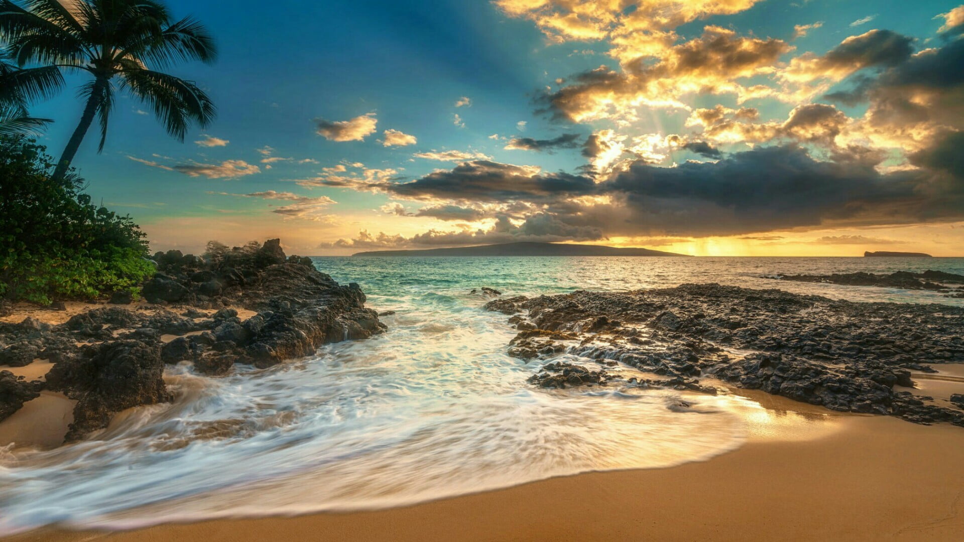 horizon hawaii maui makena beach coastal and oceanic landforms 2k