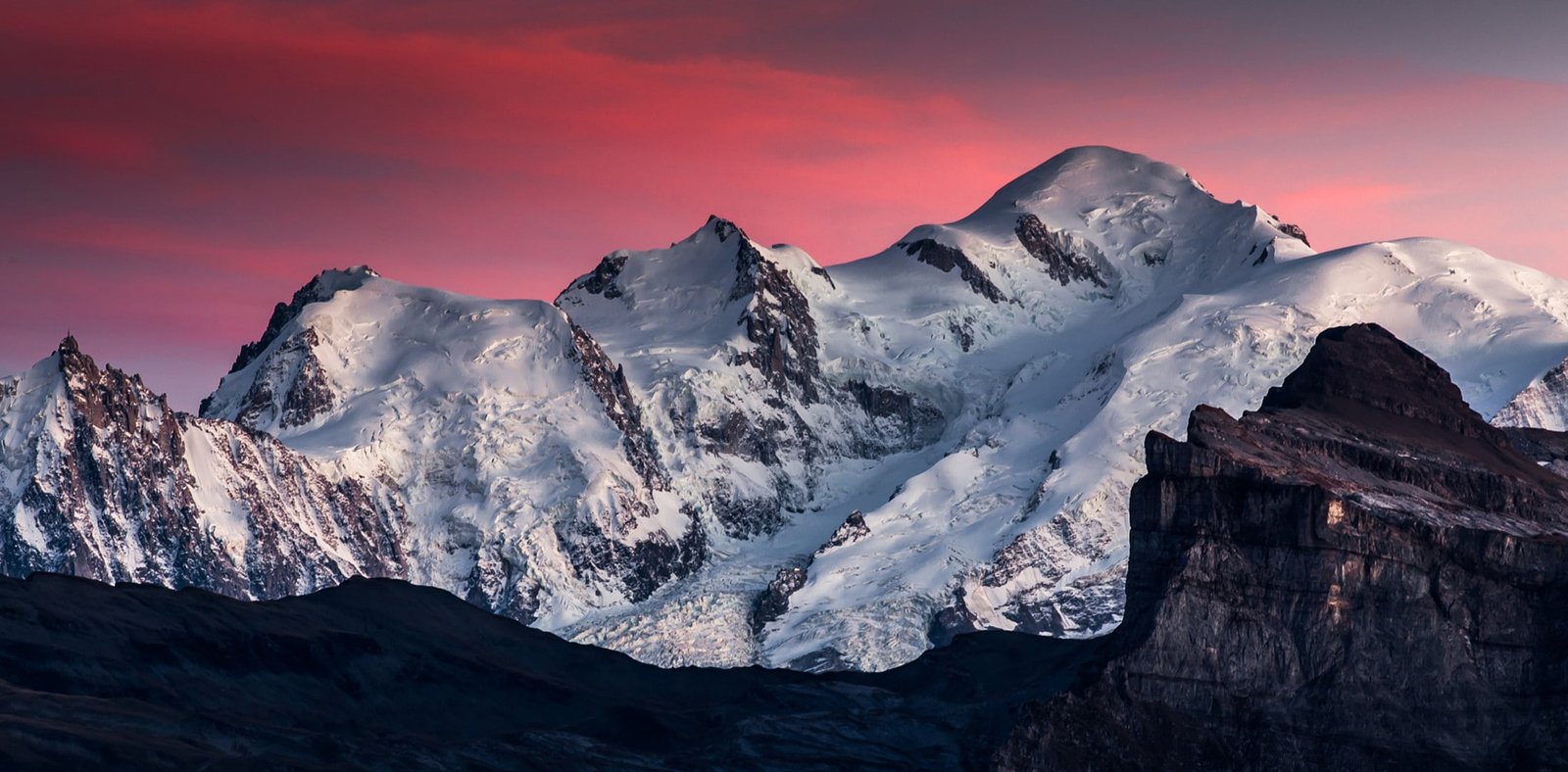 nature Mont Blanc mountains 2k