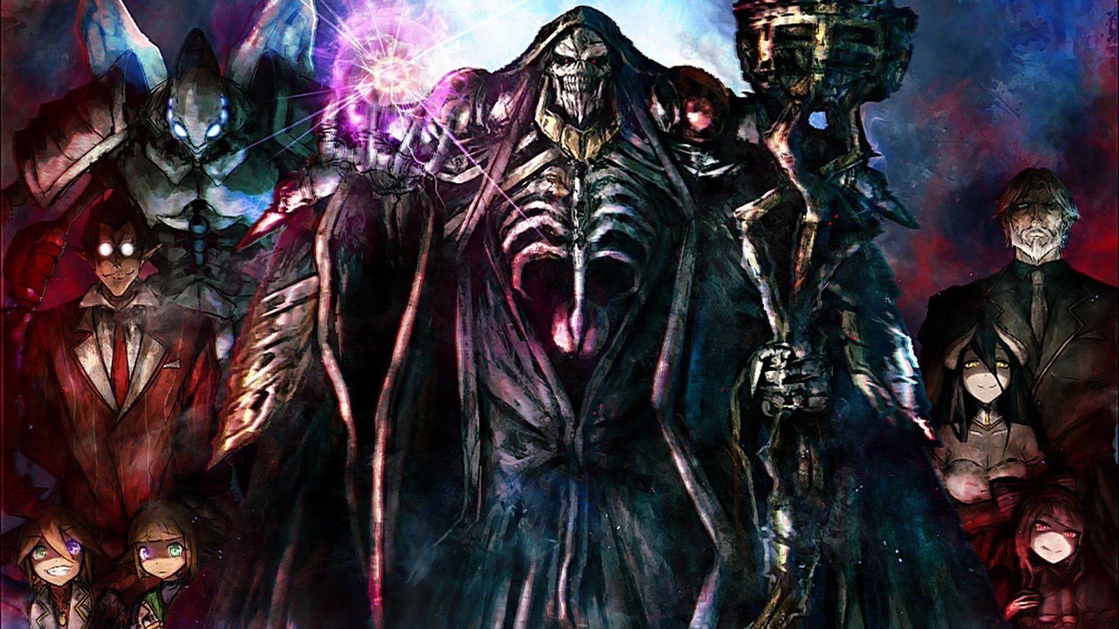 Overload wallpaper Overlord anime Albedo OverLord Cocytus 2k