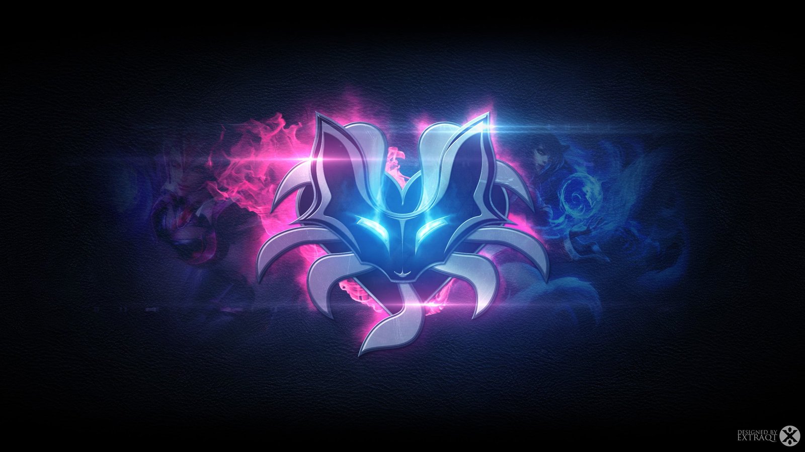 pink and purple fox digital wallpaper Riot Games League of Legends 2k