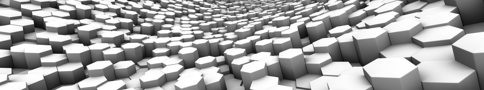 white tile lot hexagon abstract monochrome digital art artwork 2k 4k 5k