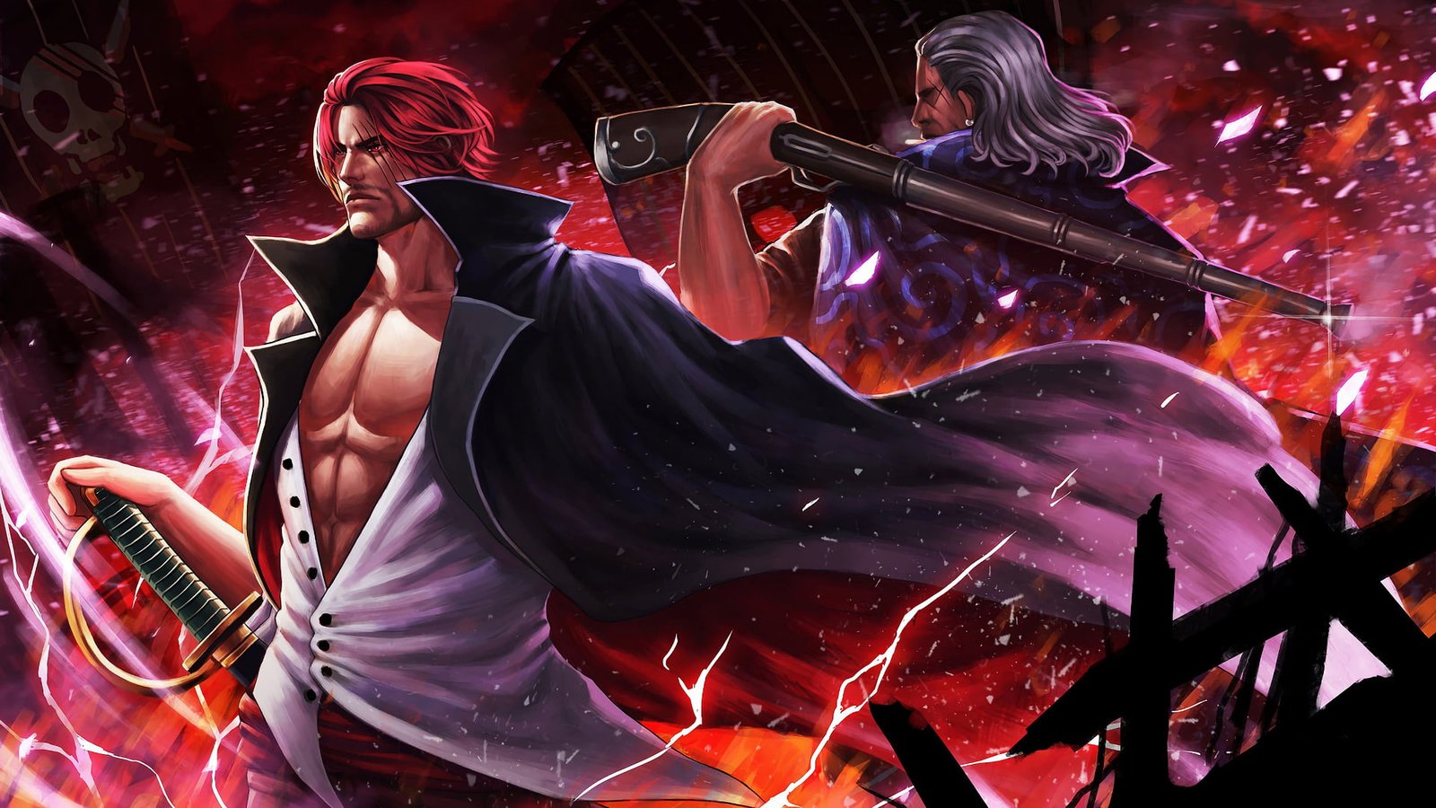 Anime One Piece Benn Beckman Shanks 2k