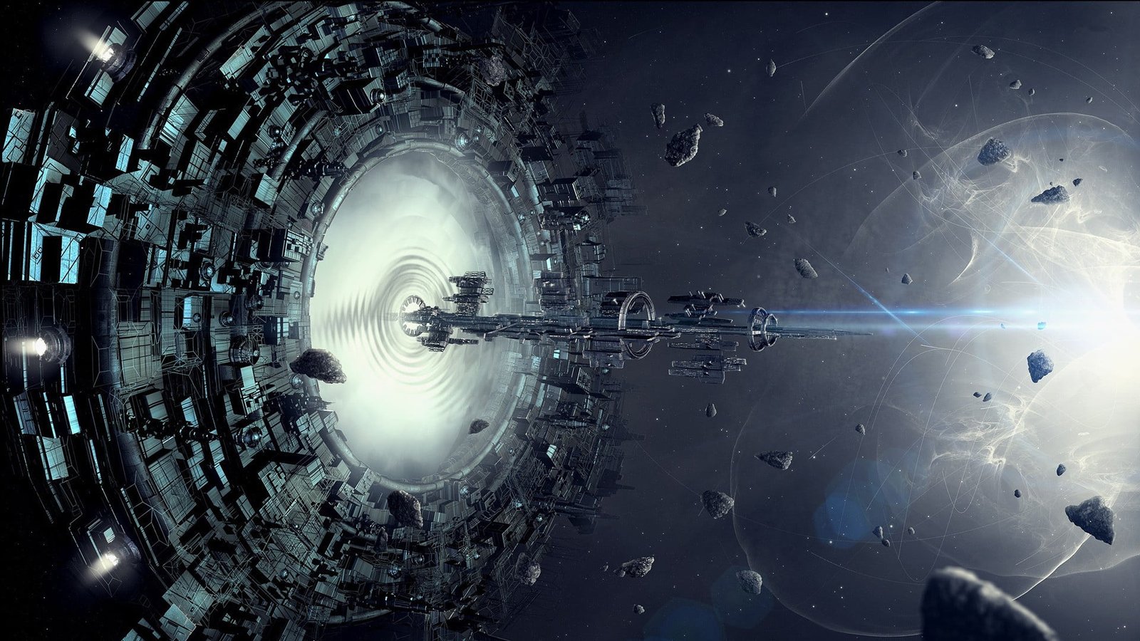 game digital wallpaper artwork fantasy art concept spaceship 2k
