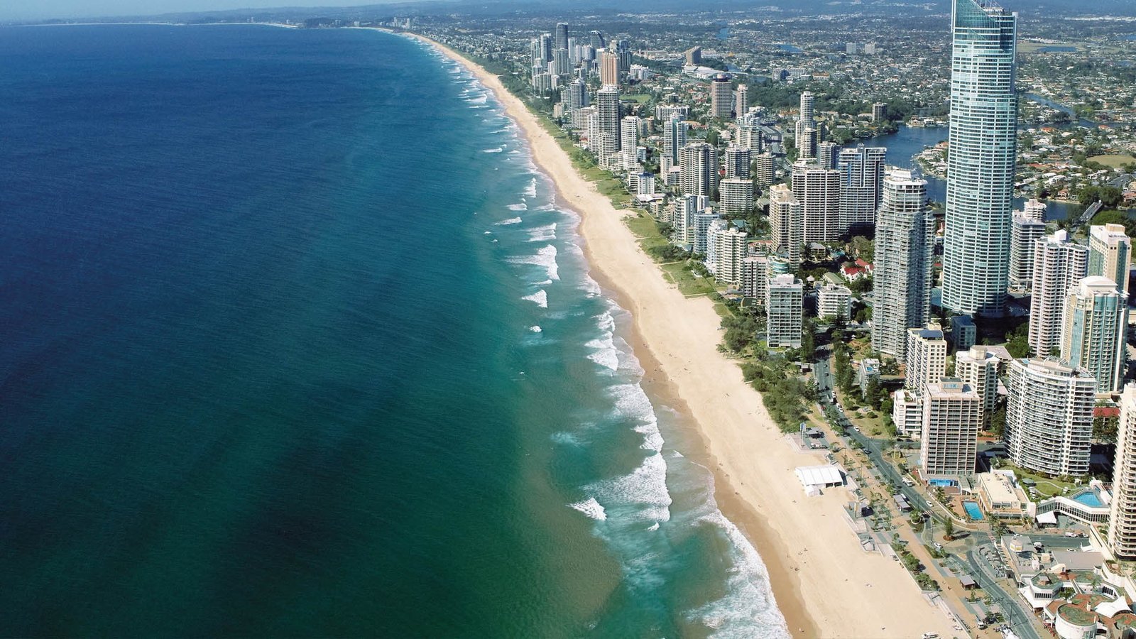 landscape beach Gold Coast Australia queensland cityscape 2k