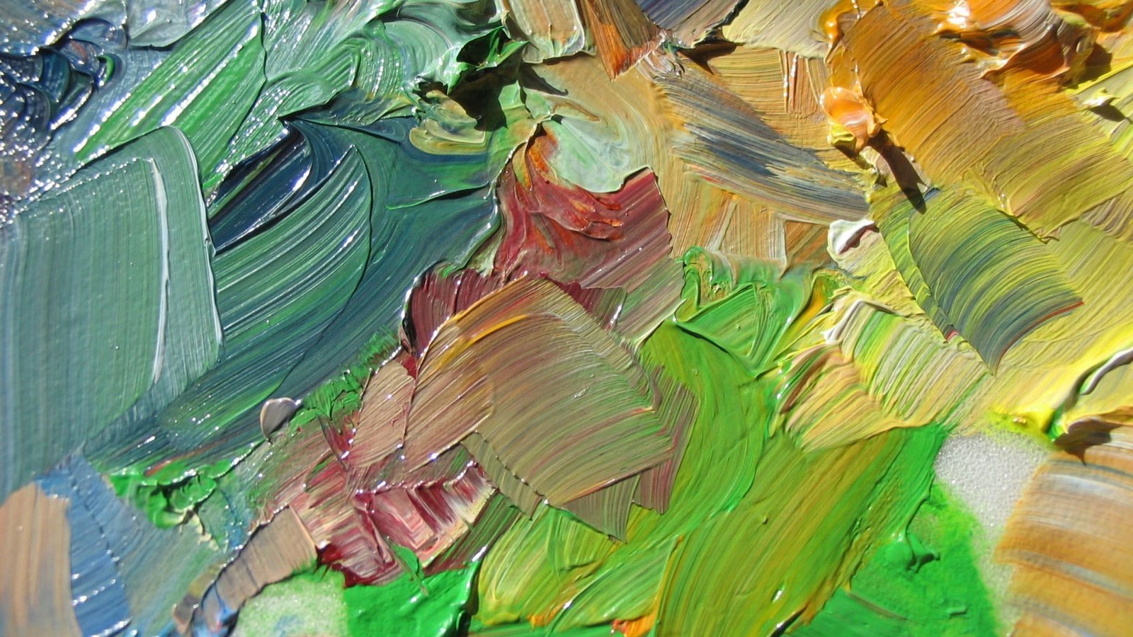 abstract painting colorful oil paint splatter simple 2k