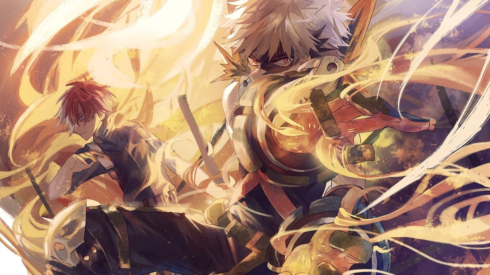 Anime My Hero Academia Katsuki Bakugou Shoto Todoroki 2k
