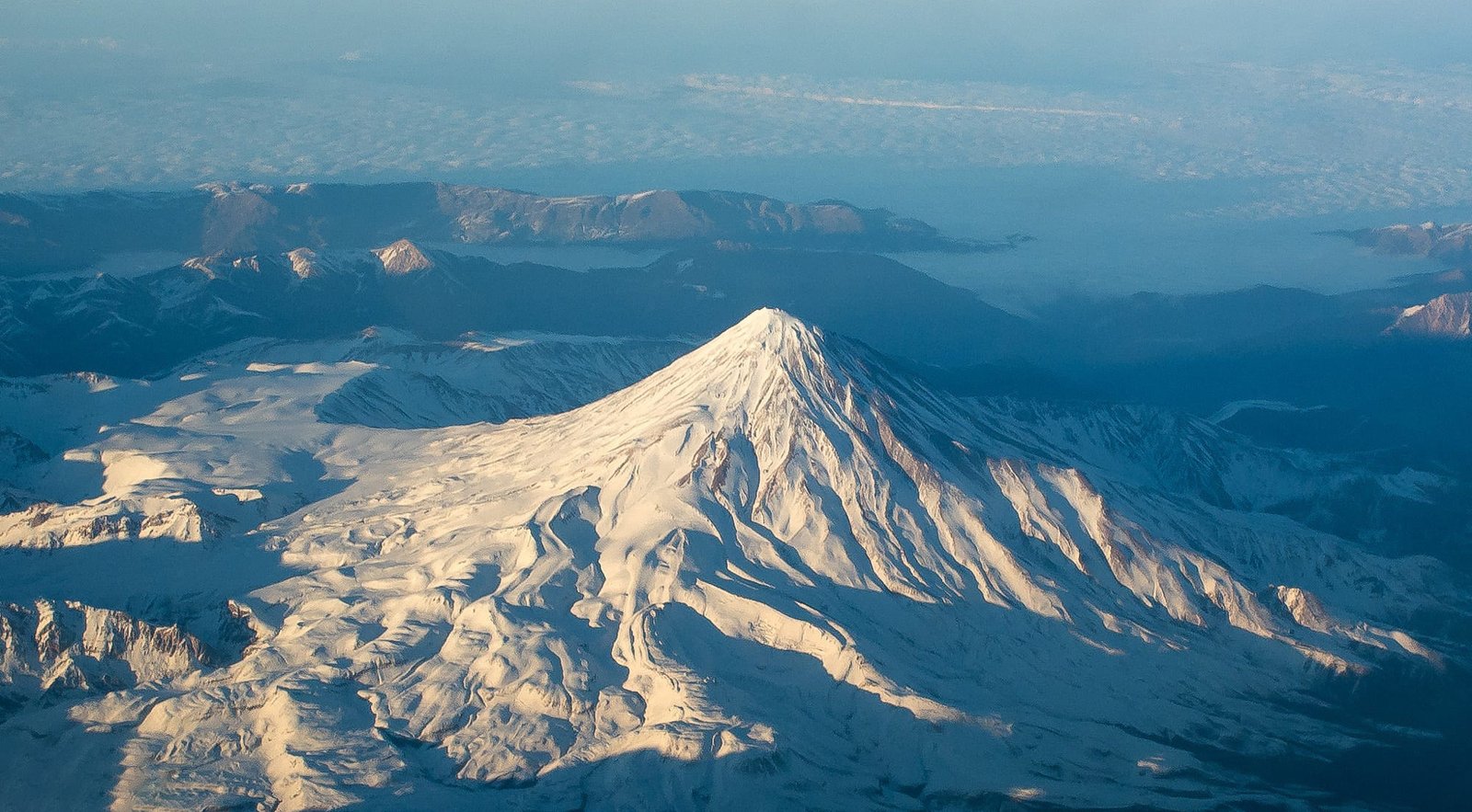 Iran damavand nature mountains landscape 2k