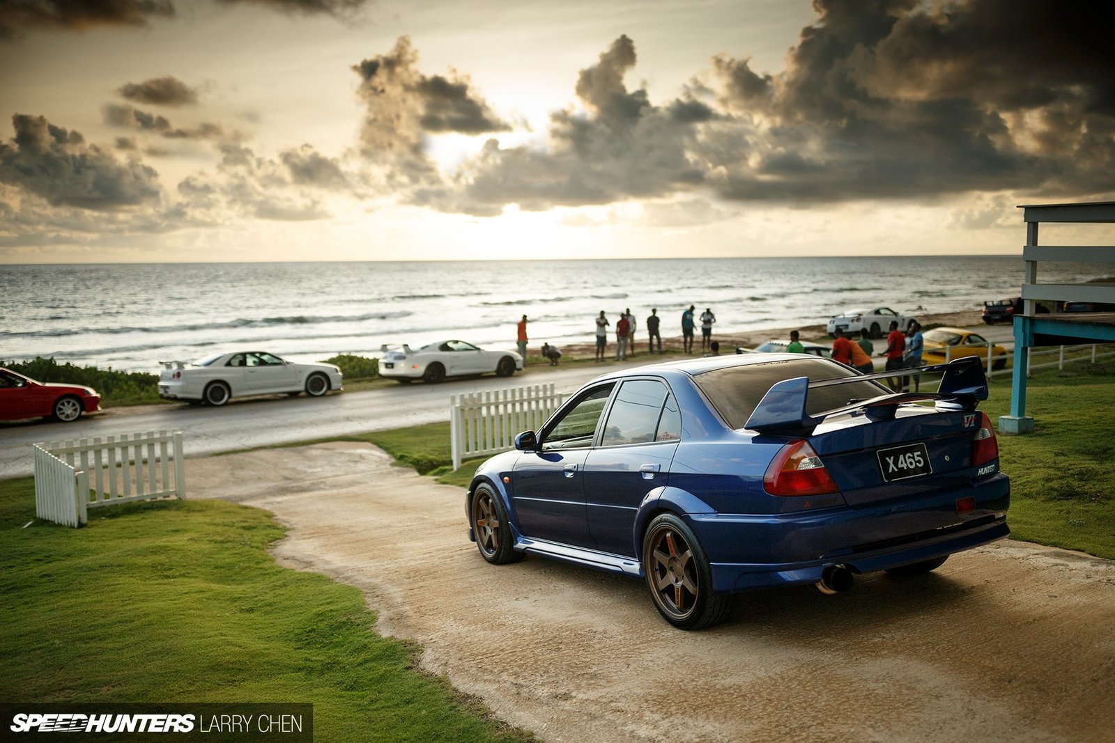 JDM Speedhunters Mitsubishi Lancer evo beach tuning car 2k