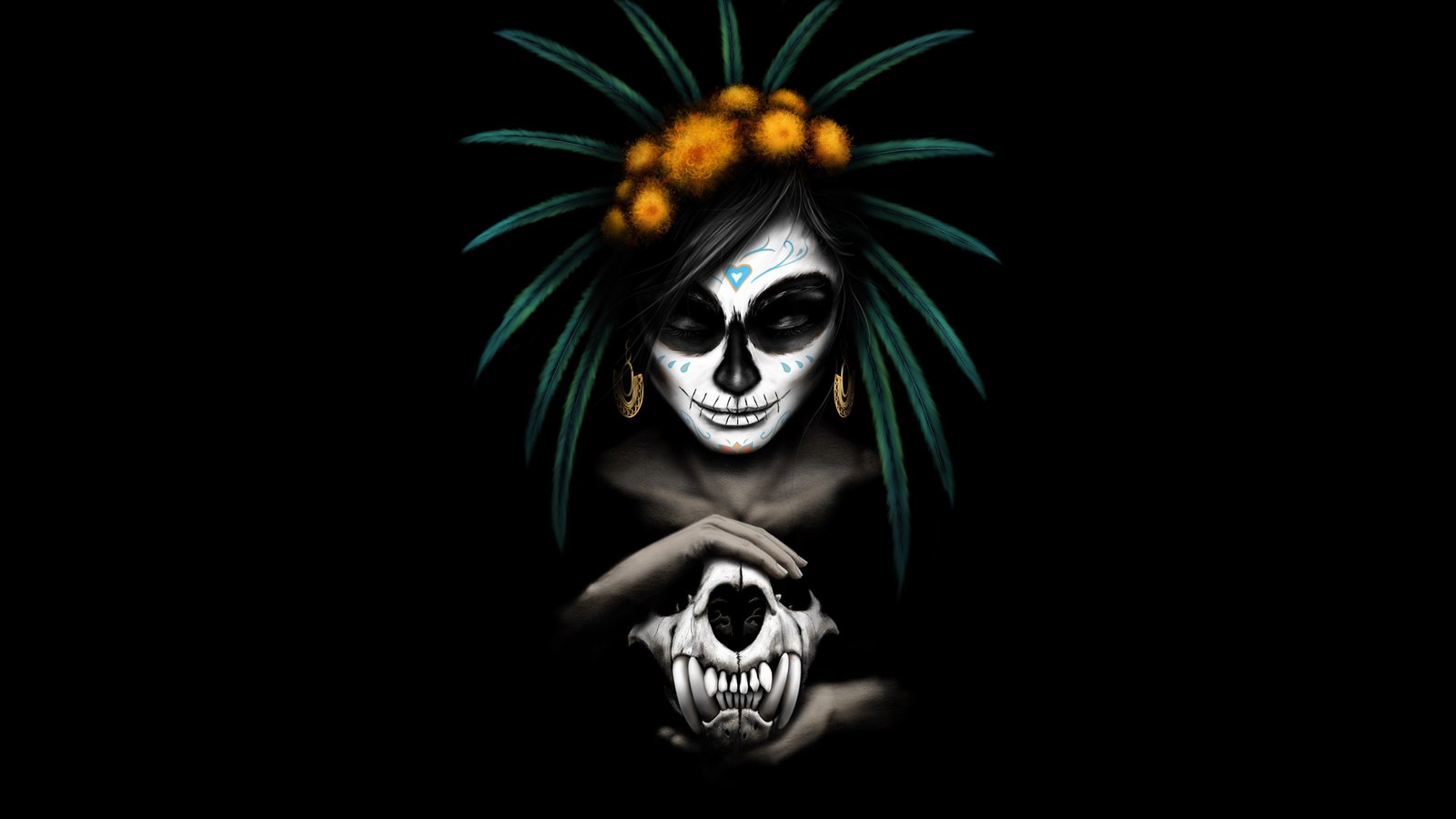 Mexican Catrina HD 2k 4k 5k